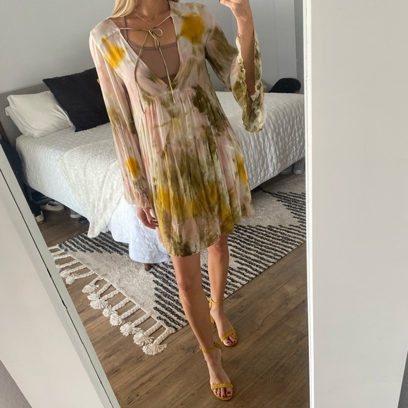 Young fabulous & broke, Tie Dye Mini Dress, Size XS - Picture 1 of 7